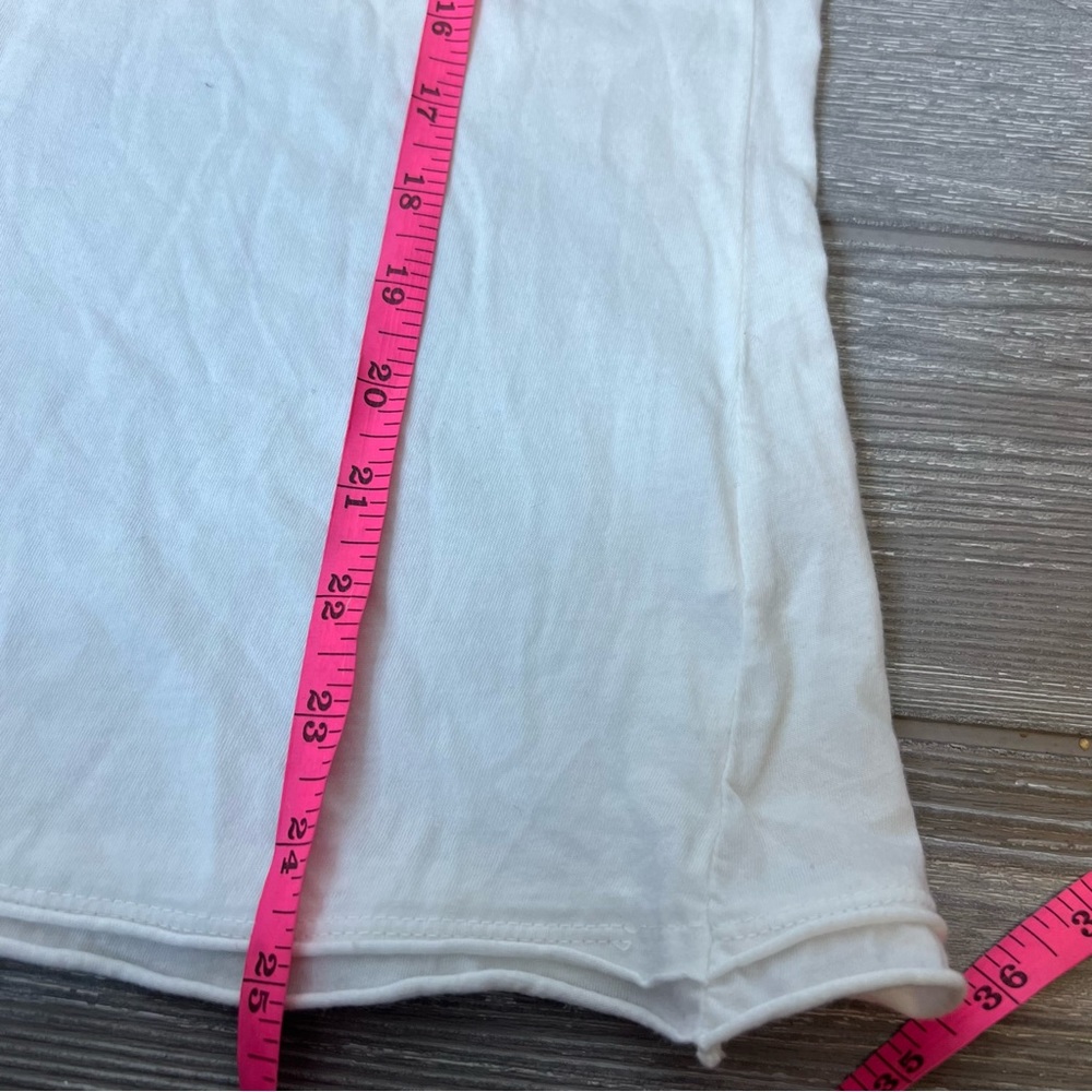Johnny Was White Tee with Floral and Graphic Embroidery - Picture 4 of 7